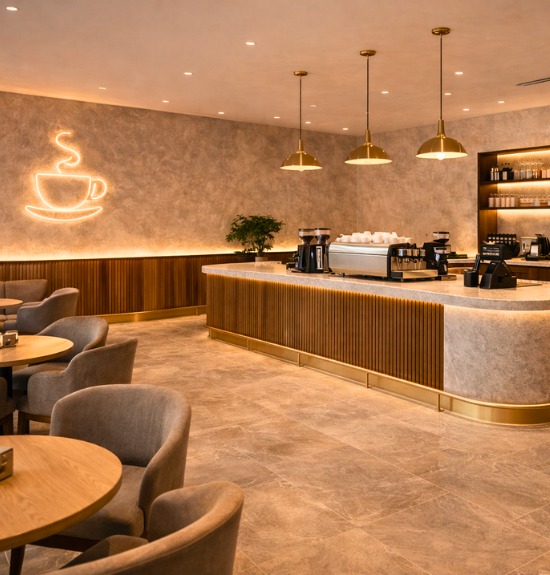 Coffee Shop & Restaurant Interior Designer in Bangalore and Delhi
